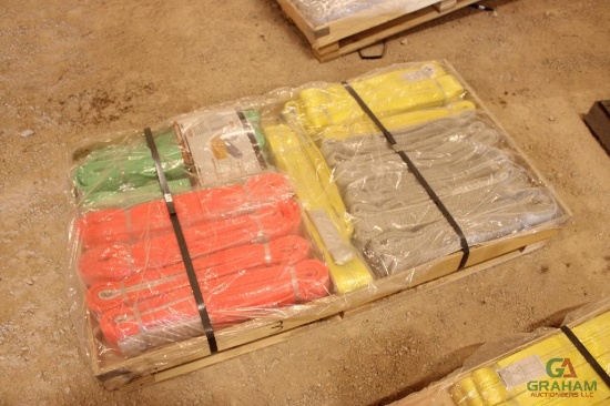 PALLET OF ASSORTED LOAD SLINGS