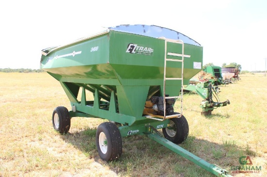 EZ TRAIL 3400 MODEL 1074 GRAIN CART, S/N D181396, 9.5 HP KOHLER ENG, AUGER (SELF CONTAINED)