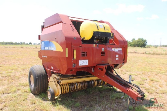 2012 NEW HOLLAND BR7090 ROUND BALER, S/N YBN170209, SPECIALTY CROP, XTRA SWEEP, 1000 PTO, MONITOR