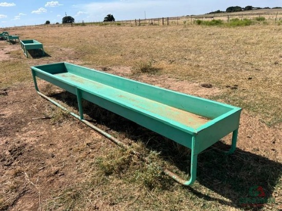 (15) 14' METAL TROUGHS .SELLS OFFSITE AT GRAHAM FARM & RANCH LOCATION BUYER RESPONSIBLE FOR LOAD