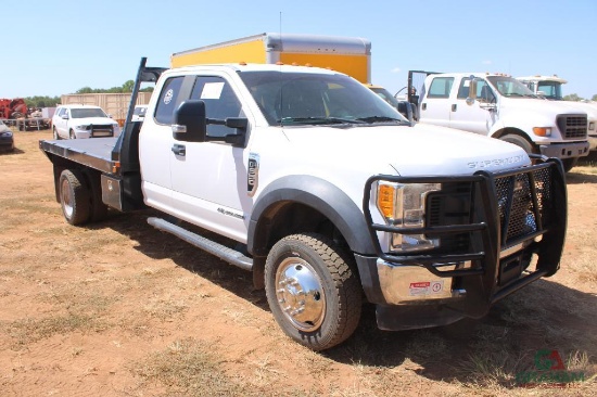 2017 FORD F550 4X4 EXT CAB FLATBED, S/N 1FD0X5HT5HEE35601, 6.7 DIESEL, AUTO TRANS, OD READS 258298