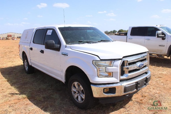 2016 FORD F150 4X4 CREWCAB PICKUP, S/N 1FTEW1E82GKD66128, V6, AUTO , OD READS 193250 MILES, (UNKNOWN