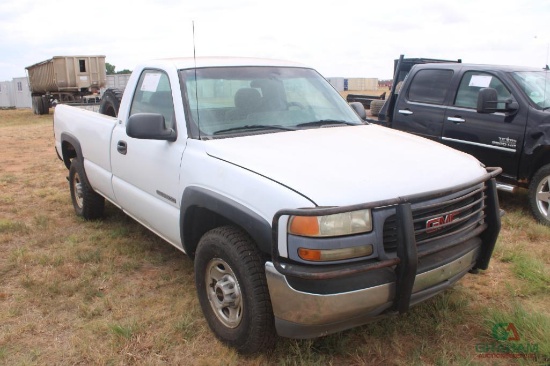 2001 GMC 2500 PICKUP, S/N 1GTGC24U51Z204224, V8, AUTO TRANS, OD READS