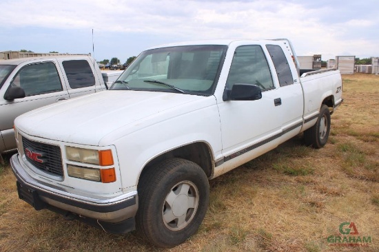1991 GMC SIERRA 1500 4X4 EXT CAB PICKUP, S/N 2GTEK19R7V1509943, V8, AUTO, OD READS 205322 MILES