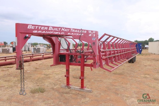 2021 BETTER BUILT 16 BALE T/A GOOSENECK HAY TRAILER, ELECTRIC OVER HYD DUMP, WILL HAUL (20) 4' BALES