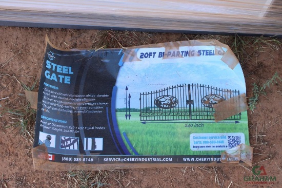 20' Bi Parting Steel Gates (Unused)