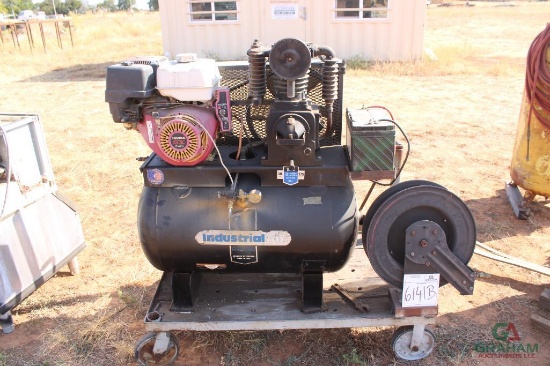 50 Gallon Industrial Air Compressor, Honda Eng, (Needs Battery)