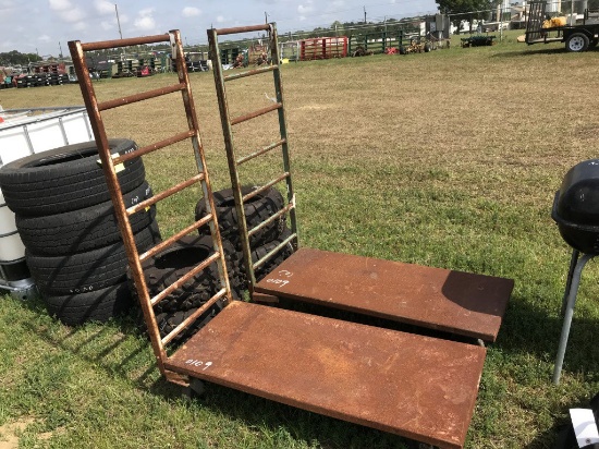 (2) METAL CARTS