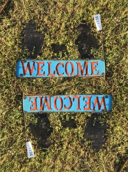 WELCOME SIGN W/ROPERS