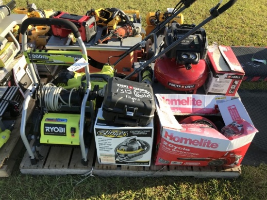 LOT (12) BLOWER/VACCUMS/ELECTRIC TOOLS