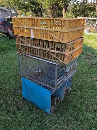 (4) ANIMAL CAGES