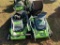 LOT (2) GREENWORKS 20IN ELECTRIC PUSH MOWERS