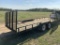 20FT TANDEM AXLE UTILITY TRAILER W/TITLE