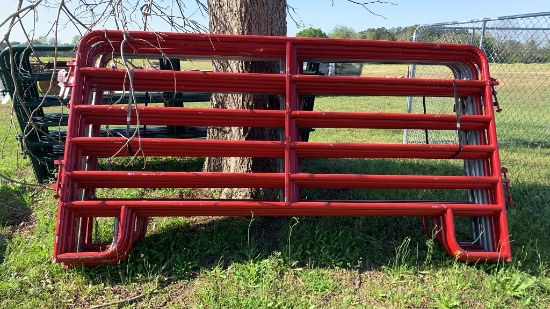 NEW 5X10FT RED LIVESTOCK PANEL