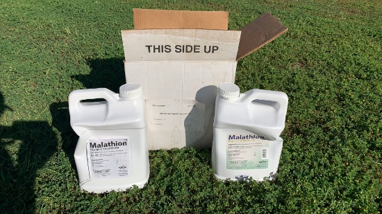 NEW (2) 2.5 GALLON JUGS MALATHION CONCENTRATE