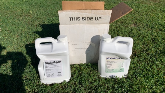 NEW (2) 2.5 GALLON JUGS MALATHION CONCENTRATE