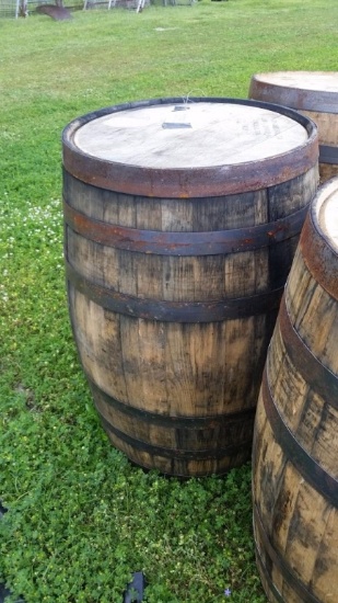 55 GALLON WHISKEY BARRELS