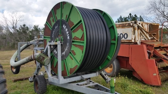 AG-RAIN HARD RAIN REEL W/GUN & SUCTION HOSE