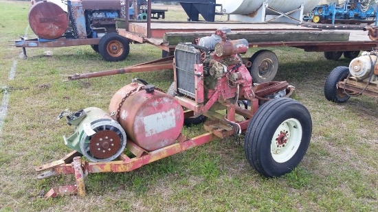 PULL BEHIND SALVAGE DIESEL GENERATOR