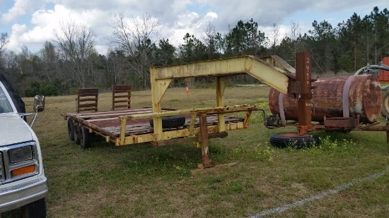 HOMEMADE 20FT GOOSENECK HAUL TRAILER