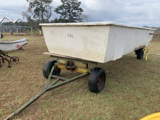 PRODUCE WASH TANK WITH TRAILER & STRAPS