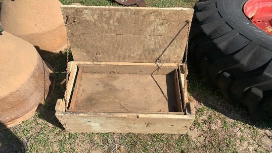 WOODEN AMMO BOX