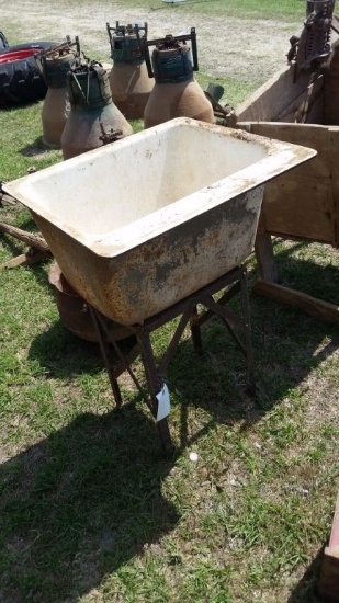 ANTIQUE CAST IRON SINK