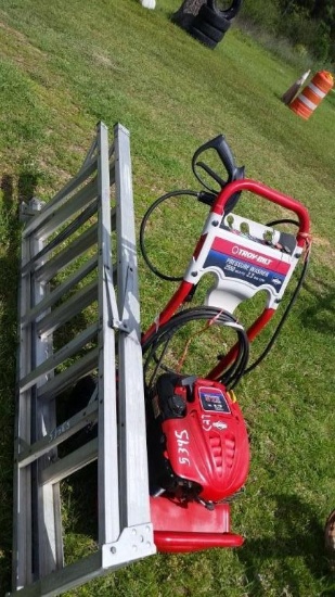LOT (2) TROY BILT PRESSURE WASHERS & 6FT LADDER