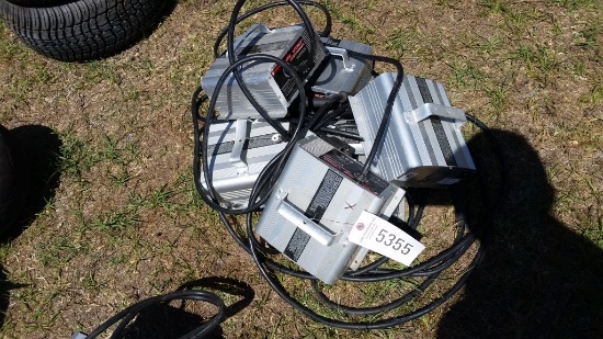 LOT (6) GOLF CART CHARGERS