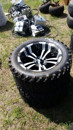 (2) 23X10-14 TIRES & WHEELS