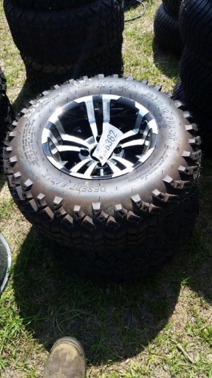 (2) 23X10-12 TIRES AND RIMS