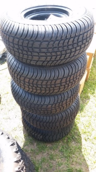 (5) 205/65-10 LOADSTAR TIRES