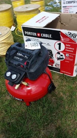 PORTER CABLE 150PSI  AIR COMPRESSOR W/TOOLS