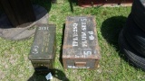 LOT(2) MILITARY AMMO BOXES