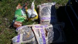 LOT-PINE BARK AND LAWN FEED