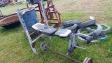 LOT- WEIGHT BENCH & WEIGHT BAR