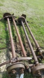 (4) TRAILER AXLES