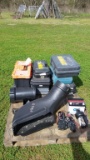 LOT (3) ELECTRIC PUMPS, 8 BOXES,BATTERY