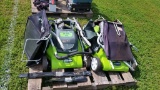 LOT (2) ELECTRIC MOWERS W/NEW BLADES