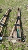 LOT-POST HOLE DIGGER, SHOVEL, PICK, HOE