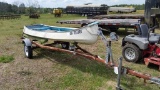 13FT FIBERGLASS BOAT & TRAILER