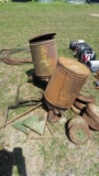 (2) JOHN DEERE FERTILIZER DISTRIBUTORS W/HOPPERS