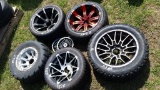 LOT(5) ASSORTED GOLF CART TIRES & RIMS