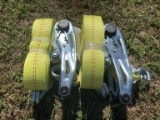 NEW (2) 27FT NYLON RATCHET STRAPS 3333LB