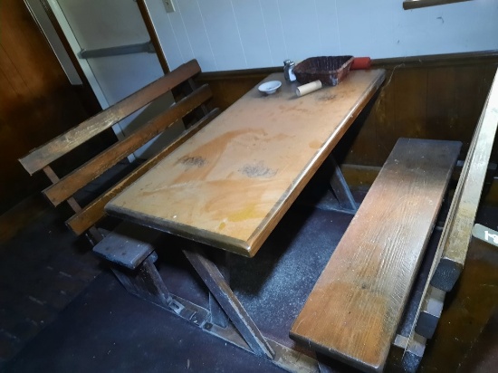 (2) 49X25 TOP- WOOD SONNY'S BENCHES & TABLES