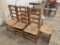LOT (7) WOOD DINING CHAIRS