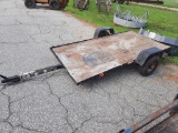 4X8 PULL BEHIND FLATBED UTILITY TRAILER