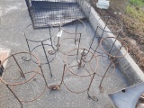 (6) METAL PLANT STANDS