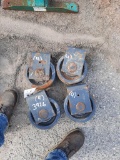 (4) HEAVY DUTY STEEL CASTERS