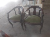 LOT (2) WOOD CHAIRS